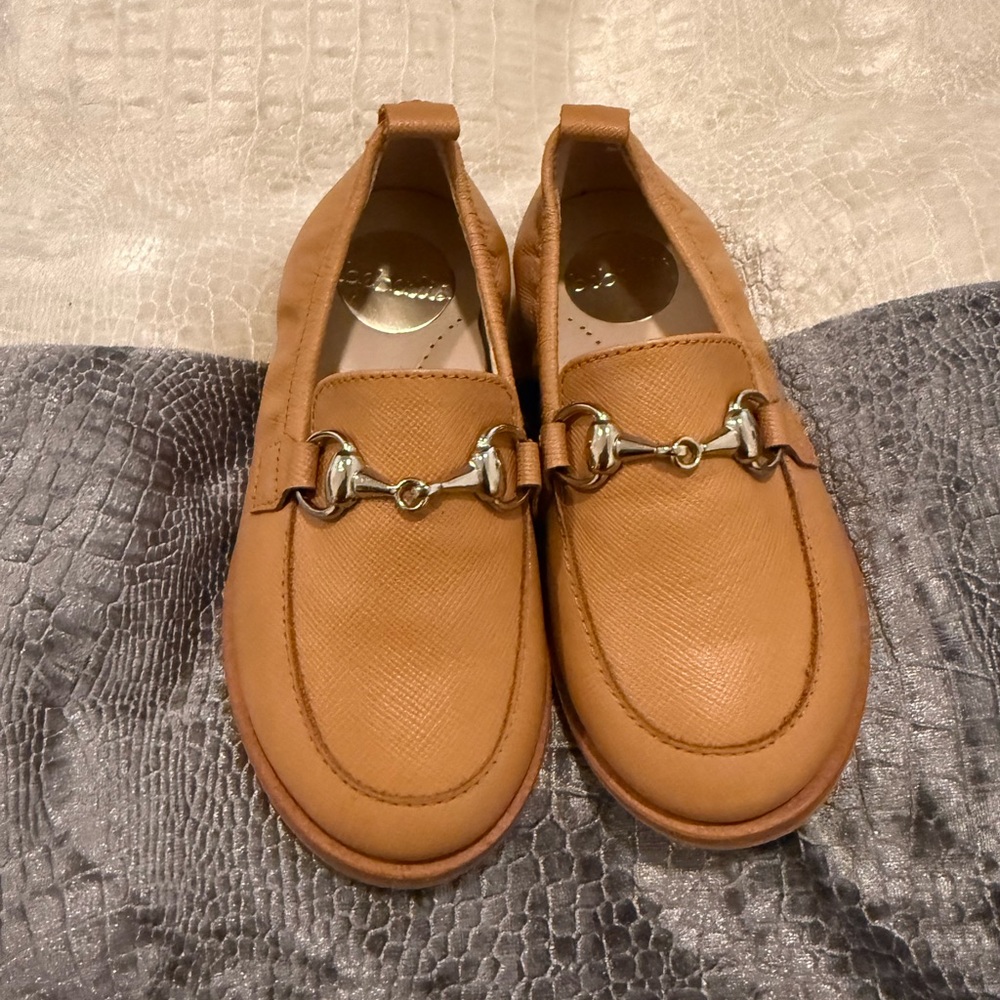 Beberlis Tan Leather Horsebit Loafers size 23